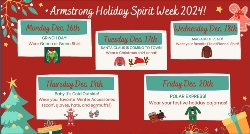 Holiday Spirit Week Flyer